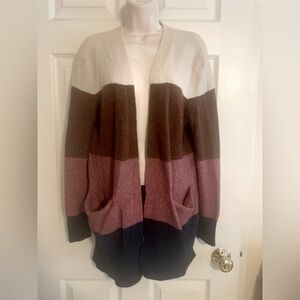 Madewell Oversized color Block Striped Cardigan Size XS